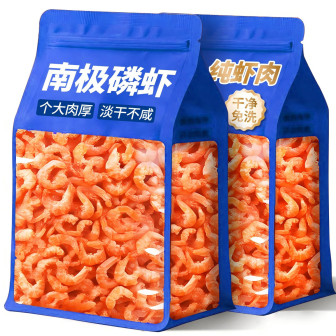 南极磷虾虾仁深海磷虾肉小虾米虾干虾皮干货炒菜煲汤休闲零食